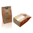 Custom Logo Printing Food Delivery Takeaway Stand Up Paper Bags With Clear Window