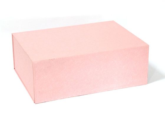 Rosa-Rechteck-faltbare Recyclingpapier-Geschenkboxen