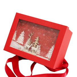Pappluxuspapiergeschenkbox-Weihnachten, das kundengebundene Größe verpackt