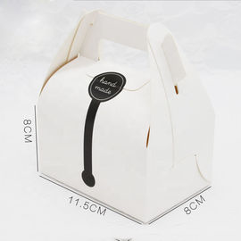Kundenspezifisches Druckfaltende süße Kasten-Kuchen-Papierverpackung mit Griff